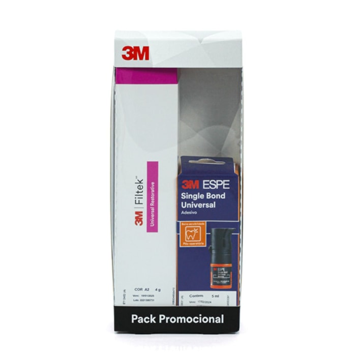 Adesivo 3M™ Single Bond Universal + Resina 3M™ Filtek™ Universal A2 Kit - Solventum