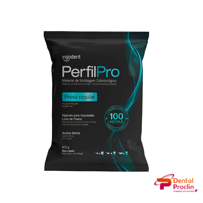Alginato Perfil Pro Tipo II Regular Set 410g - Vigodent Validade: 12/26