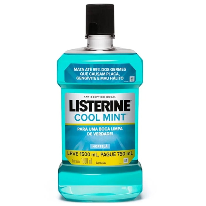 Antisséptico Bucal Listerine Cool Mint 1,5 Litros - Johnson & Johnson