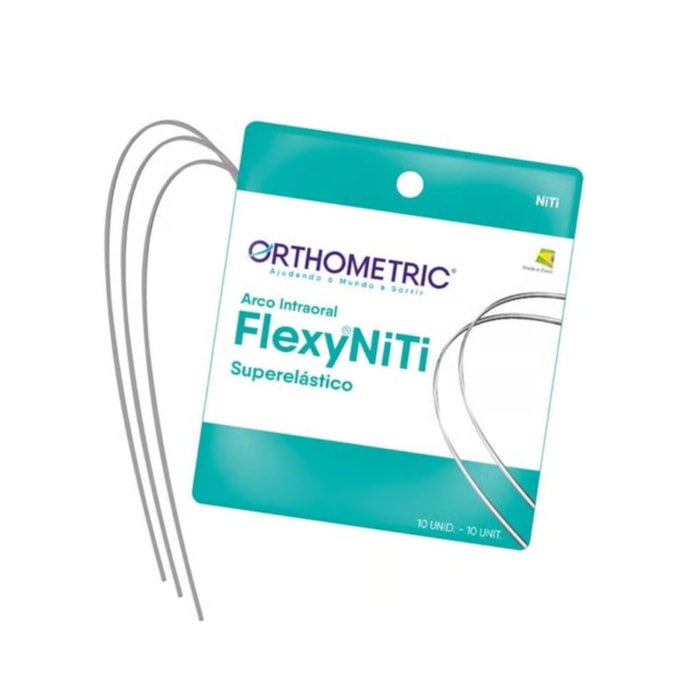Arco Flexy NiTi Superelástico Quadrado - Orthometric