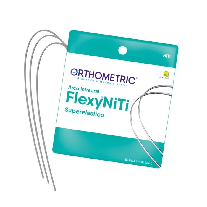 Arco Flexy NiTi Superelástico Quadrado - Orthometric
