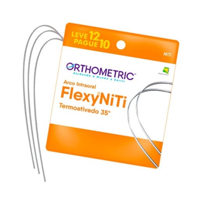 Arco Flexy NiTi Termoativado 35° Redondo - Orthometric