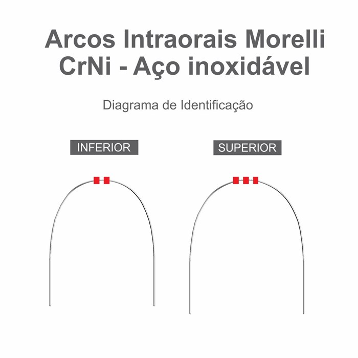 Arco Intraoral Superior CrNi Redondo - Morelli