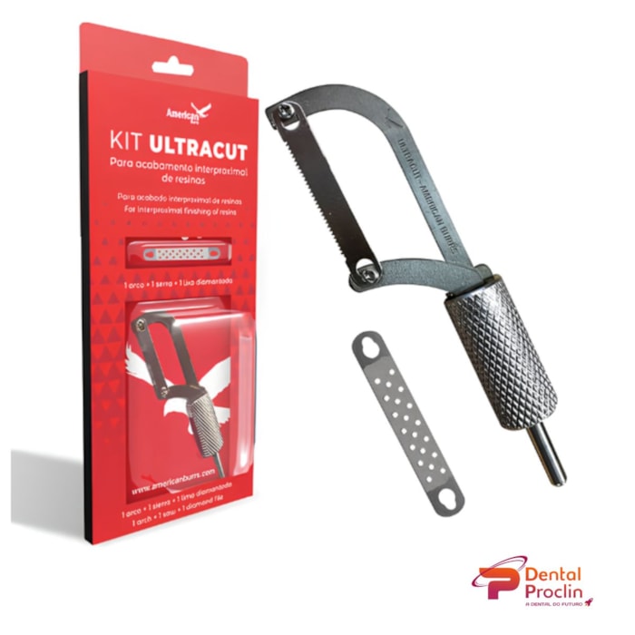 Arco Serra e Tira Diamantada Fina Ultracut Kit - American Burrs