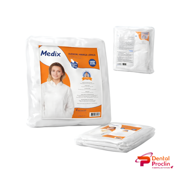 Avental Descartável Manga Longa 30g – Medix