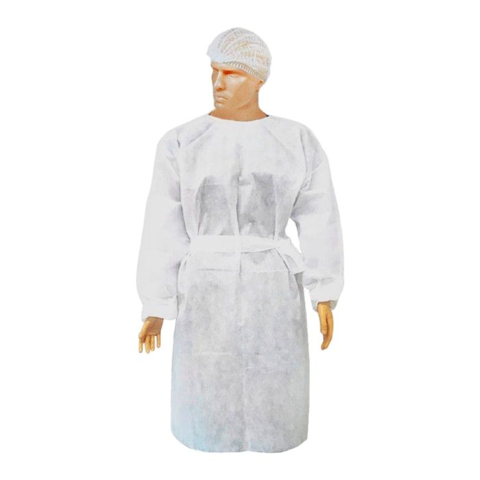 Avental Descartável TNT Branco 20g - Arcomed