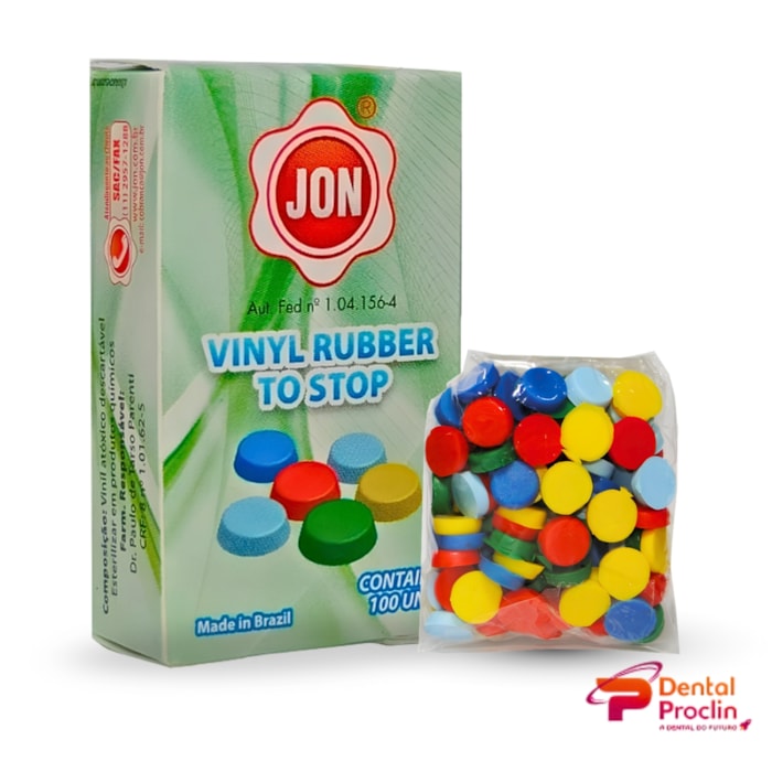 Borracha de Vinil para Stop com 100 unidades - Jon