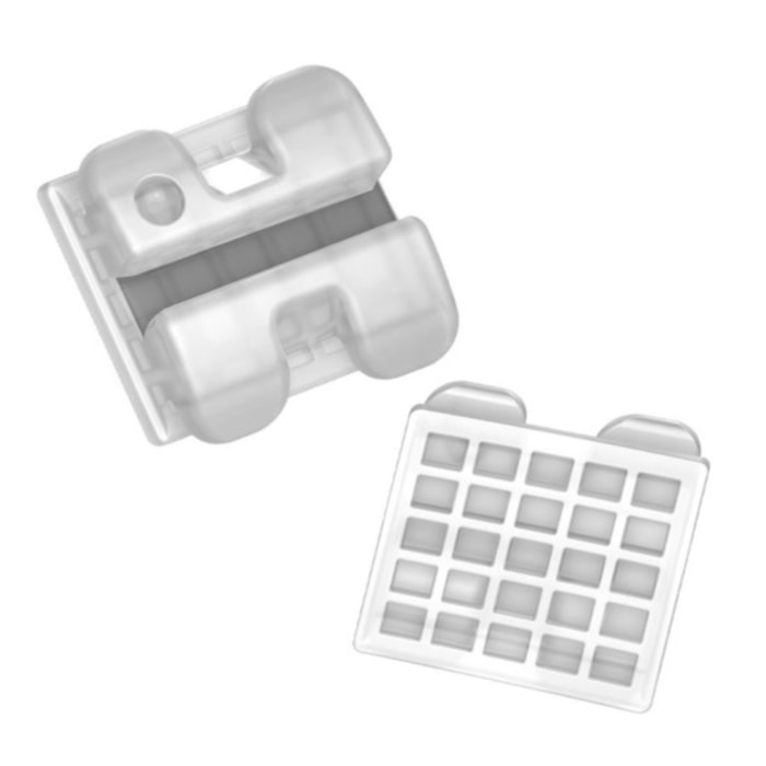 Bráquete Cerâmico Iceram com Slot Metálico Roth 022 - Orthometric