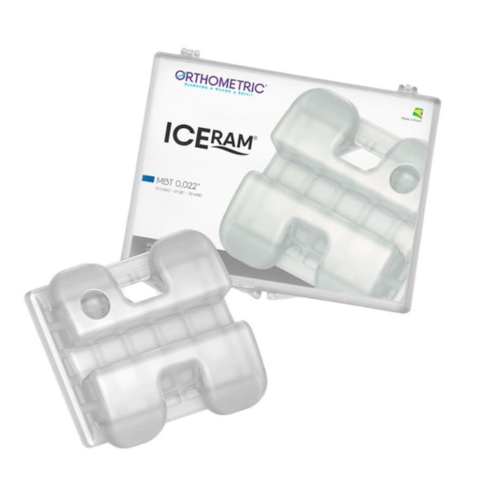 Bráquete Cerâmico Iceram MBT 022 - Óxido de Alumínio - Orthometric