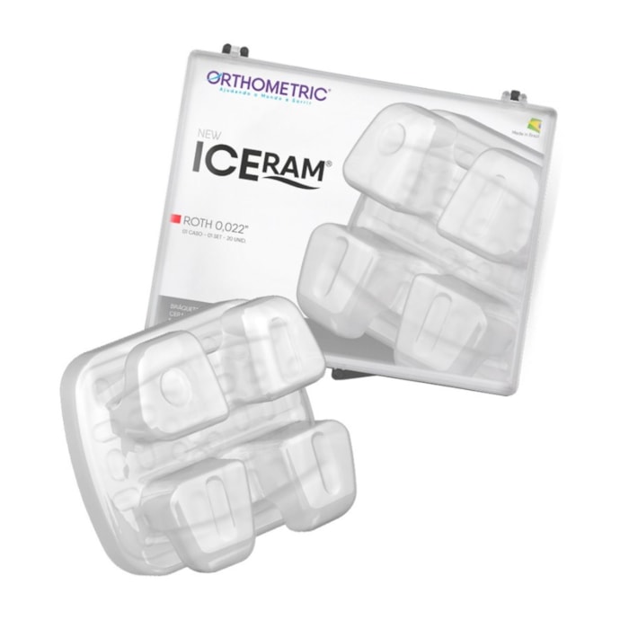 Bráquete Cerâmico Iceram Roth 022 com 4 casos - Orthometric