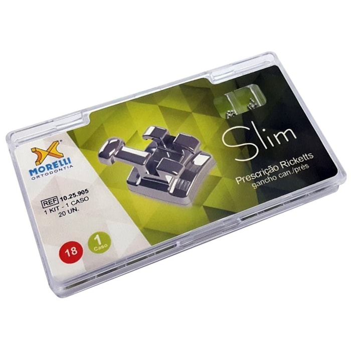 Bráquete de Aço Ricketts Slim 018 Kit 1 Caso  - Morelli