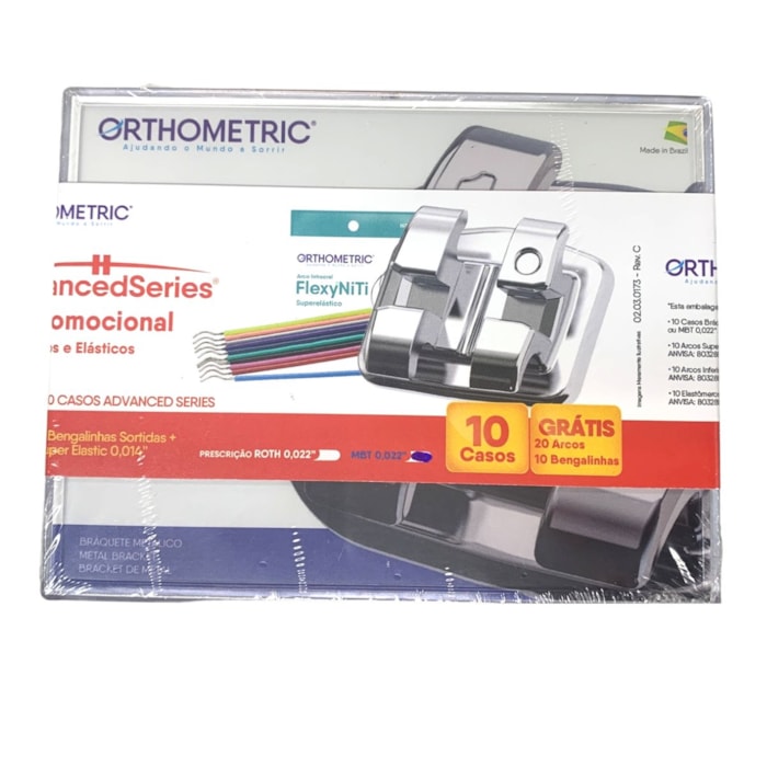 Bráquete Metálico Advanced Series MBT 022 - Orthometric