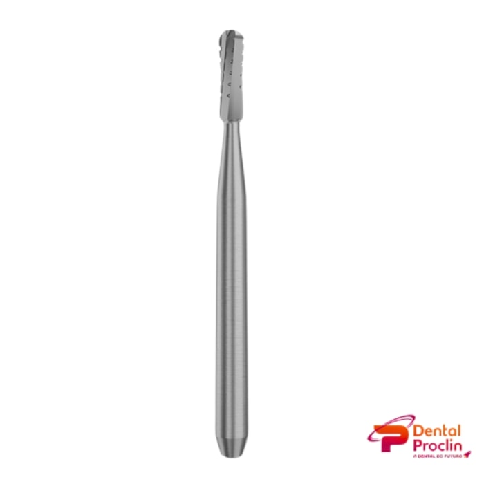 Broca Carbide FG Cilíndrica Dentada Extremidade Arredondada - Microdont