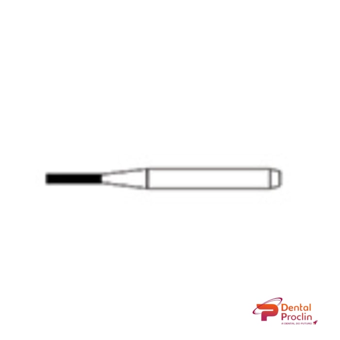 Broca Diamantada FG Cilíndrica Extremidade Plana - Microdont