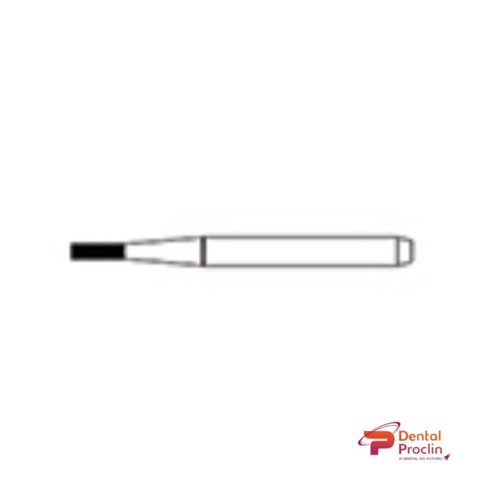 Broca Diamantada FG Cilíndrica Extremidade Plana - Microdont