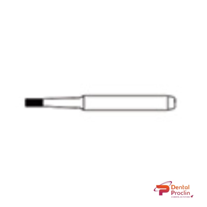 Broca Diamantada FG Cilíndrica Extremidade Plana - Microdont