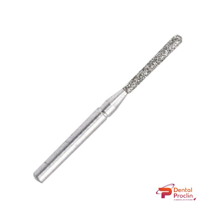 Broca Diamantada FG Cilíndrica Extremidade Plana - Microdont