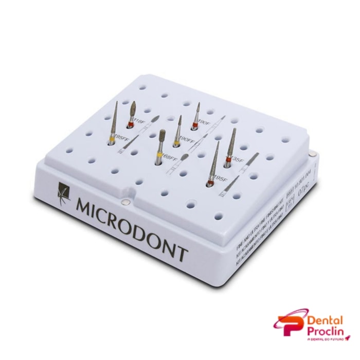 Brocas Diamantadas Para Acabamento Fino e Ultrafino Kit - Microdont