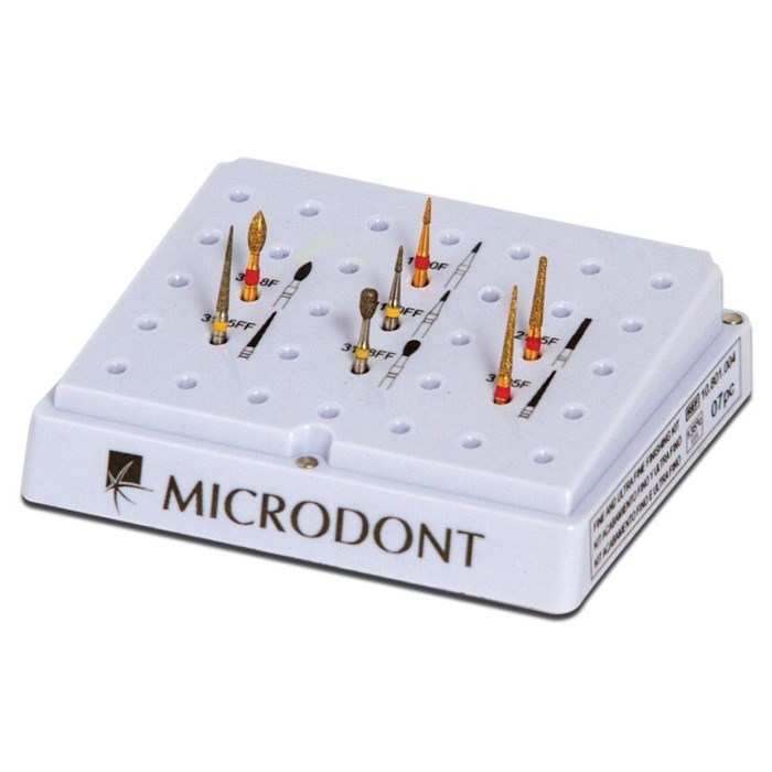 Brocas Diamantadas Para Acabamento Fino e Ultrafino Kit - Microdont
