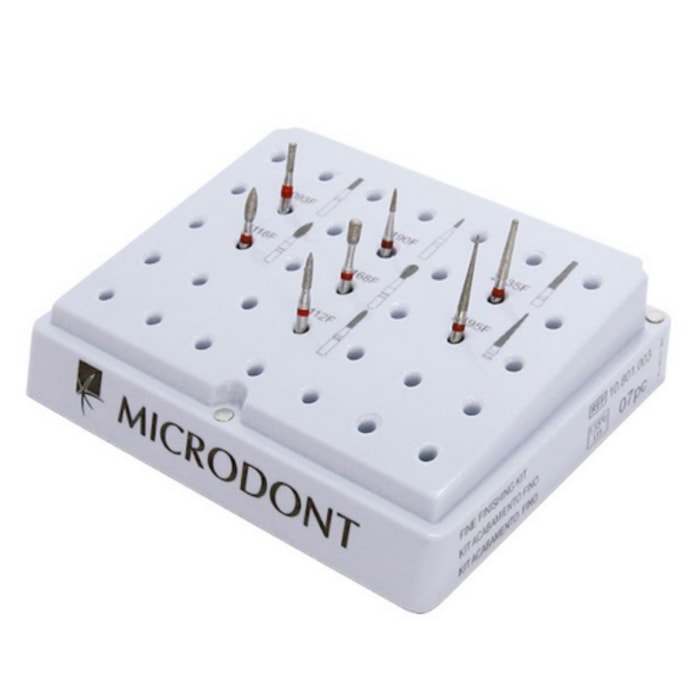 Kit Ponta Diamantada Acabamento Fina 7unid. - Microdont