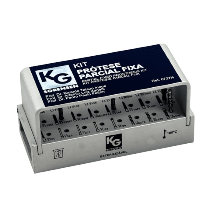 Brocas Diamantadas para Prótese Parcial Fixa Kit - KG Sorensen