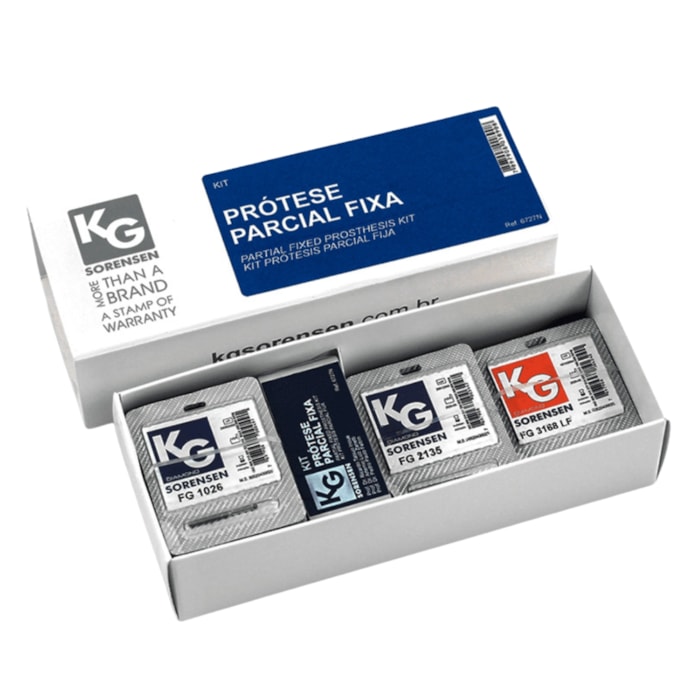 Brocas Diamantadas para Prótese Parcial Fixa Kit - KG Sorensen