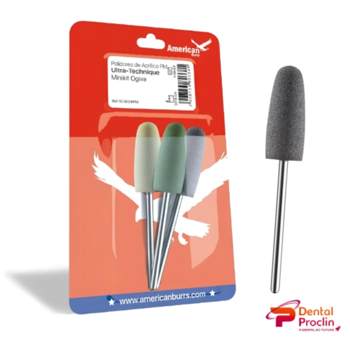 Brocas para Polimento de Acrílico Ultra-Technique Mini Kit  - American Burrs