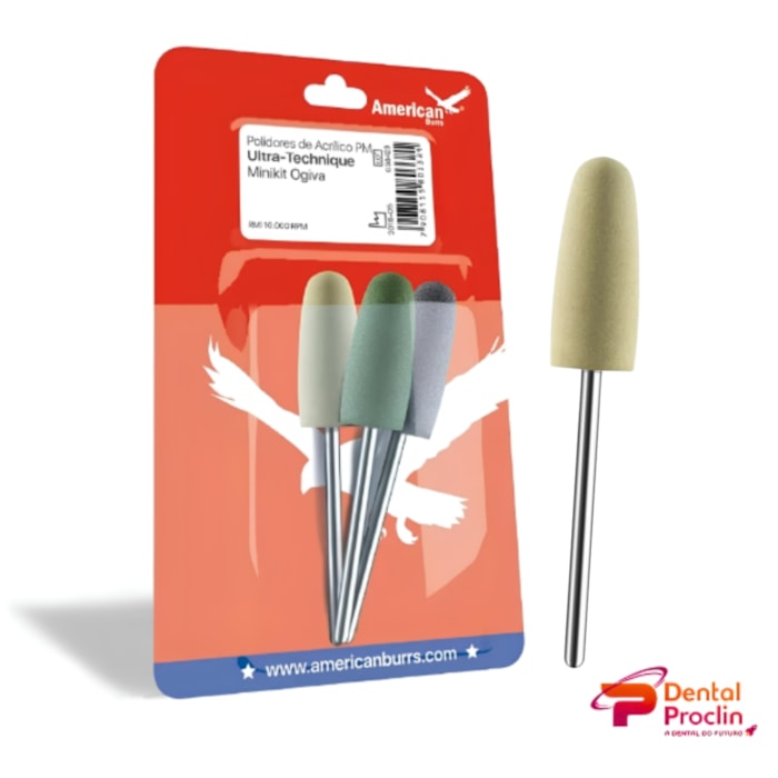 Brocas para Polimento de Acrílico Ultra-Technique Mini Kit  - American Burrs