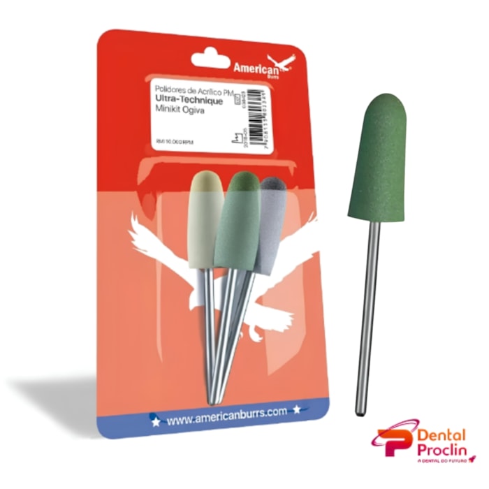 Brocas para Polimento de Acrílico Ultra-Technique Mini Kit  - American Burrs