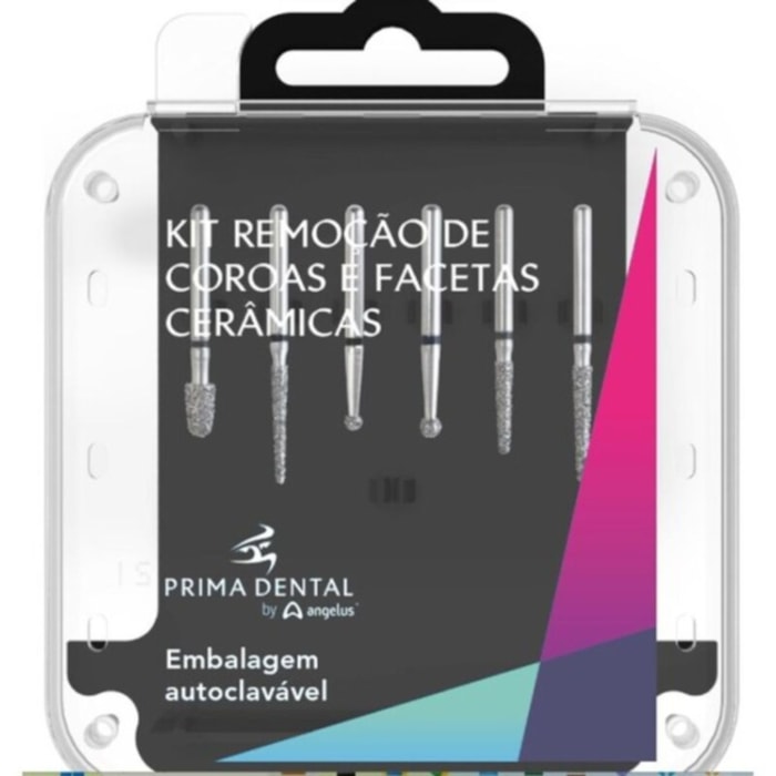 Brocas para Remoção de Coroas e Facetas Cerâmicas Kit - Angelus