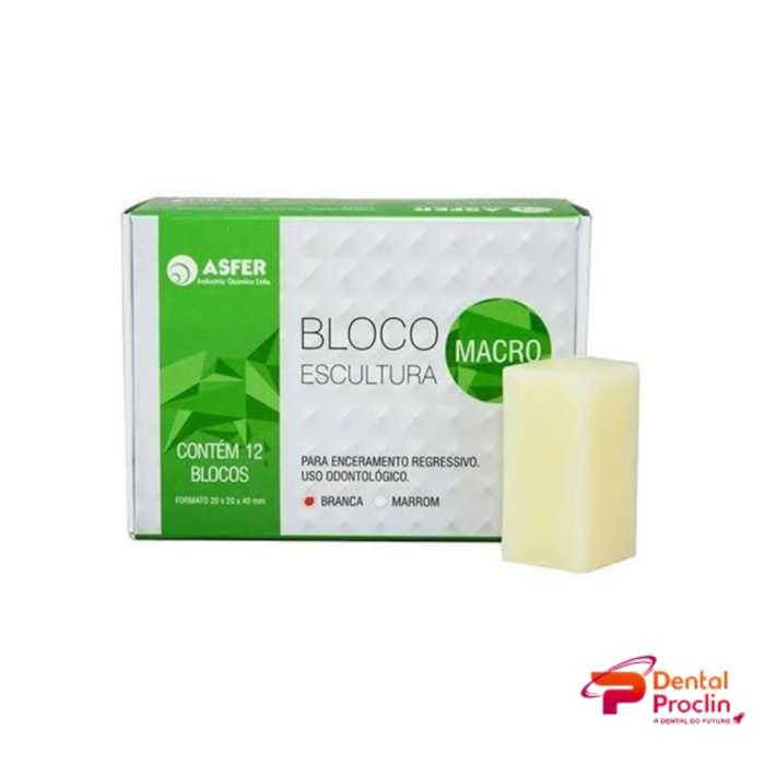 Cera Bloco Macro para Escultura - Asfer Validade: 10/26