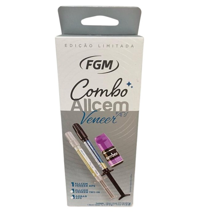 Cimento Resinoso Allcem Veneer Refil + Try-in Cor Ow + Adesivo Ambar 2ml - FGM
