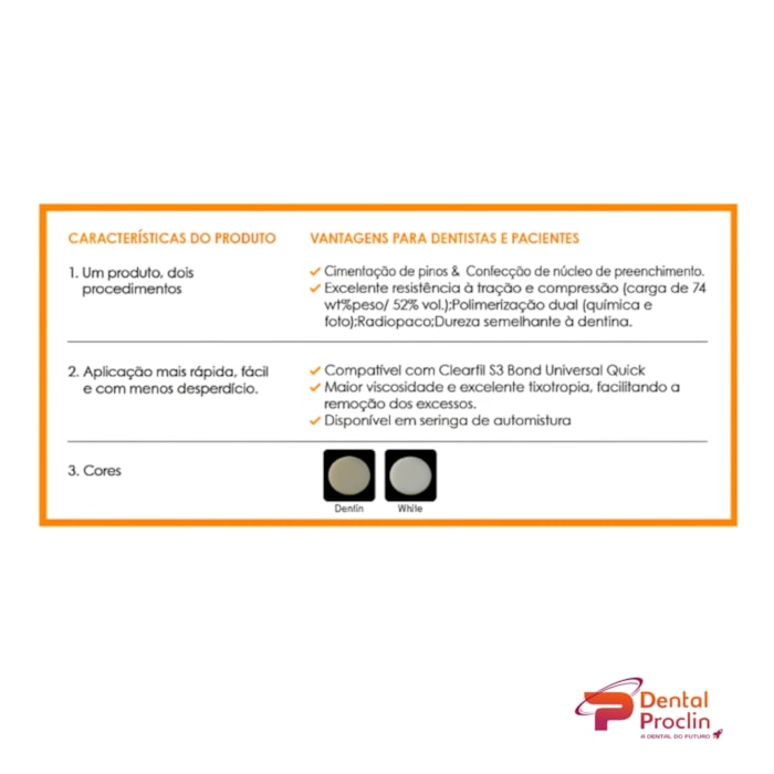 Cimento Resinoso Clearfil DC Core Plus - Kuraray