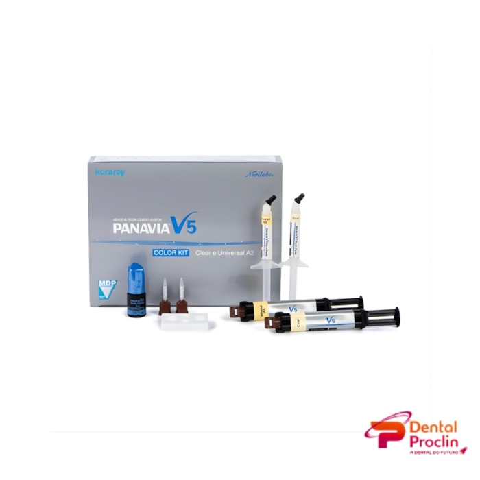Cimento Resinoso Panavia V5 Color Kit (Cor Clear e A2) - Kuraray