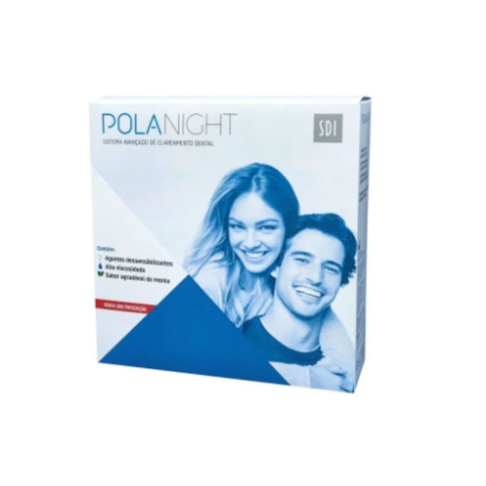 Clareador Pola Night Kit com 9 Seringas - SDI Validade: 09/25