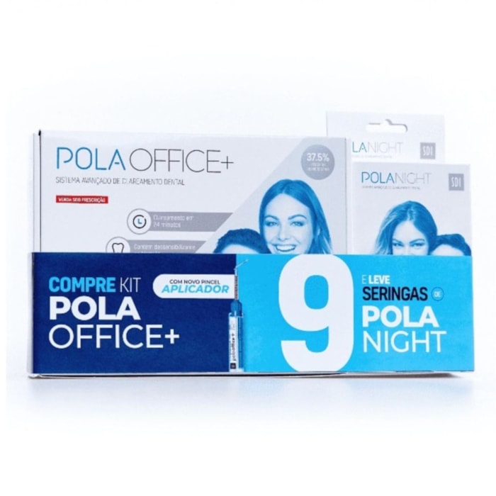 Clareador Pola Office Plus + Pola Night 10% Kit - SDI Validade: 01/25