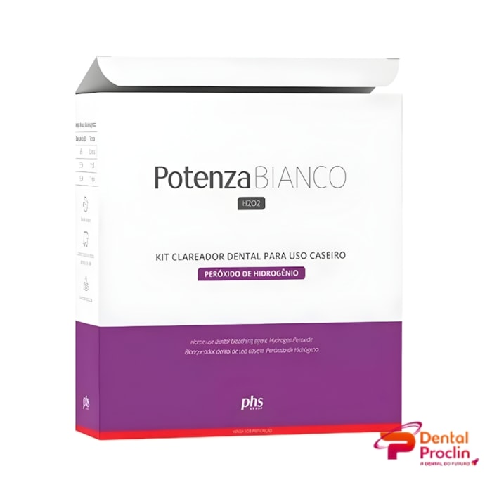 Clareador Potenza Bianco H2O2 Kit com 5 Seringas - PHS