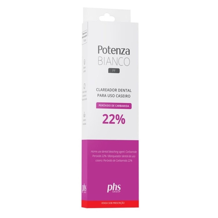Clareador Potenza Bianco Peróxido de Carbamida com 1 Seringa - PHS Validade: 03/25
