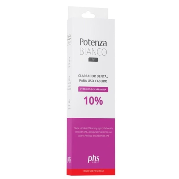 Clareador Potenza Bianco Peróxido de Carbamida com 1 Seringa - PHS  Validade: 04/25