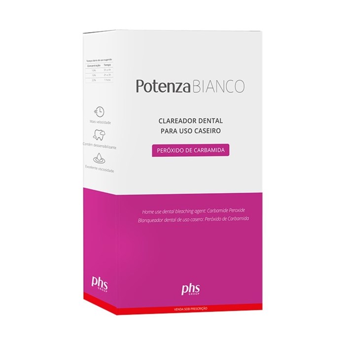 Clareador Potenza Bianco PF Kit com 6 Seringas - PHS