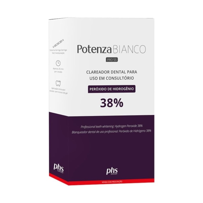 Clareador Potenza Bianco Pro SS H2O2  1 Aplicação - PHS Validade: 06/25