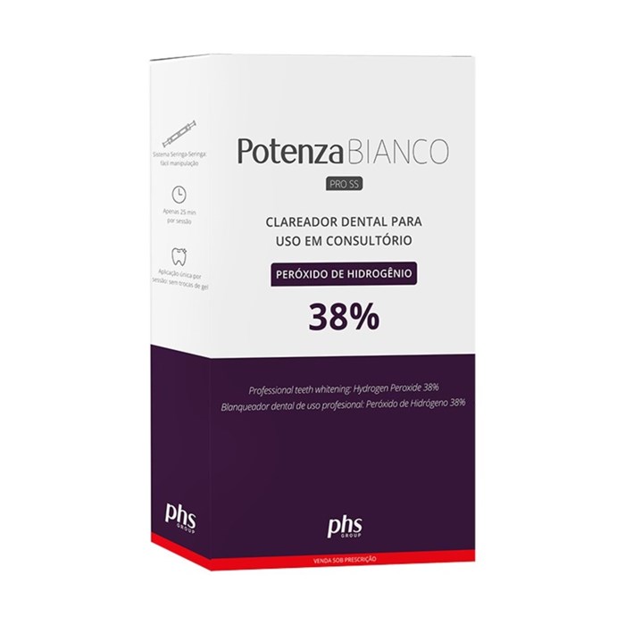 Clareador Potenza Bianco Pro SS H2O2 38% 1 Aplicação - PHS