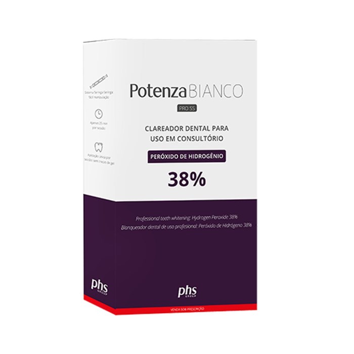 Clareador Potenza Bianco Pro SS H2O2 38% 6 Aplicações - PHS