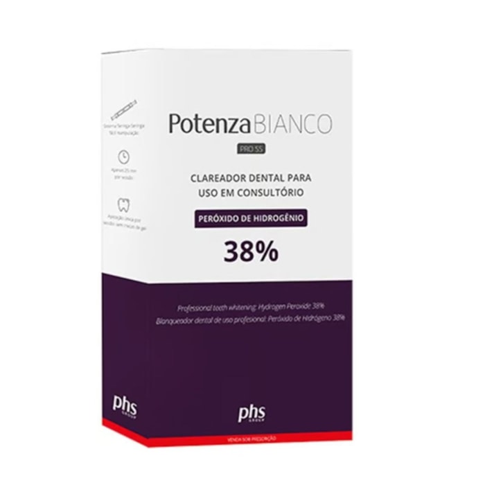 Clareador Potenza Bianco Pro SS H2O2 6 Aplicações - PHS Validade: 10/24
