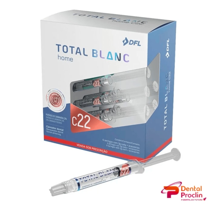 Clareador Total Blanc Home C22 Kit com 6 - DFL Validade: 08/26