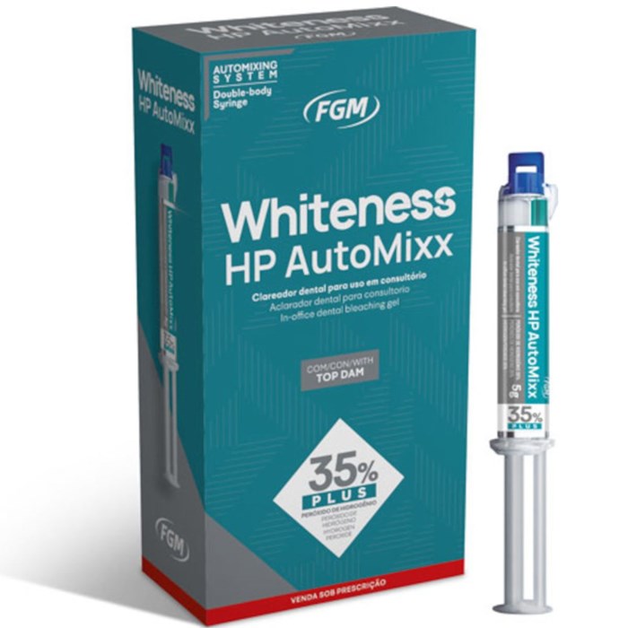 Clareador Whiteness Automixx Plus 35% + Top Dam Kit - FGM