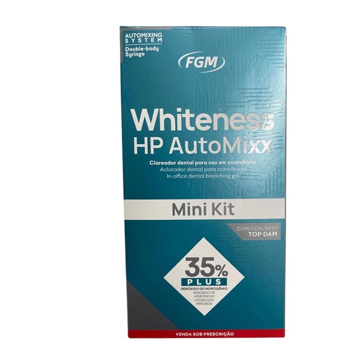 Clareador Whiteness HP AutoMixx 35% com Top Dam Mini Kit Plus - FGM 