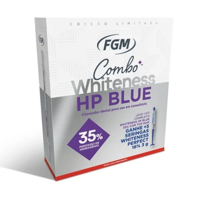Clareador Whiteness HP Blue 35%- FGM  [ Compre Clareador Whiteness HP Blue 35% e ganhe Clareador Whiteness 16% - FGM Validade: 07/25]