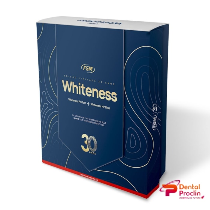 Clareador Whiteness Perfect HP Blue 35% Edição Limitada 30 Anos Kit - FGM