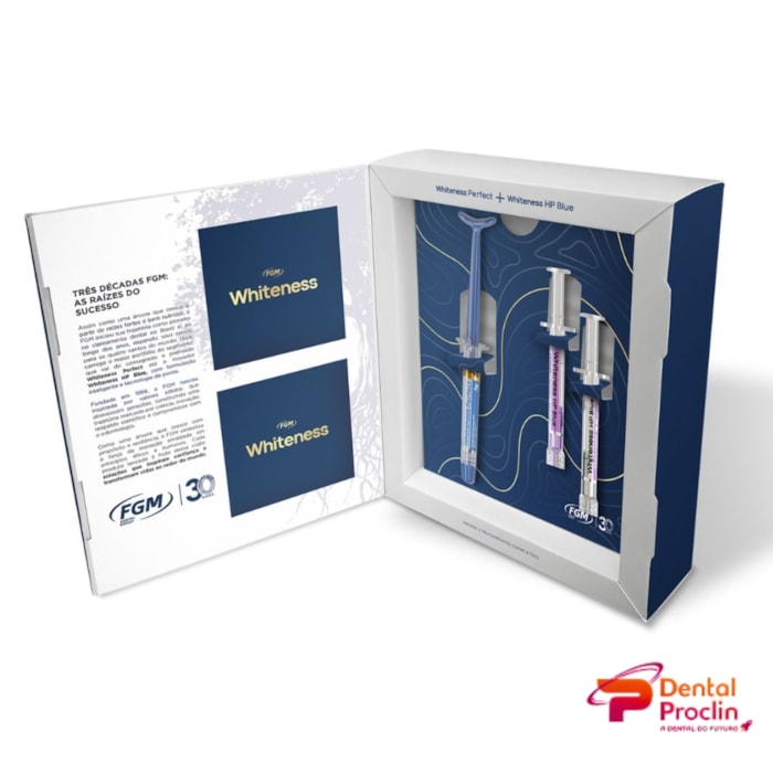 Clareador Whiteness Perfect HP Blue 35% Edição Limitada 30 Anos Kit - FGM